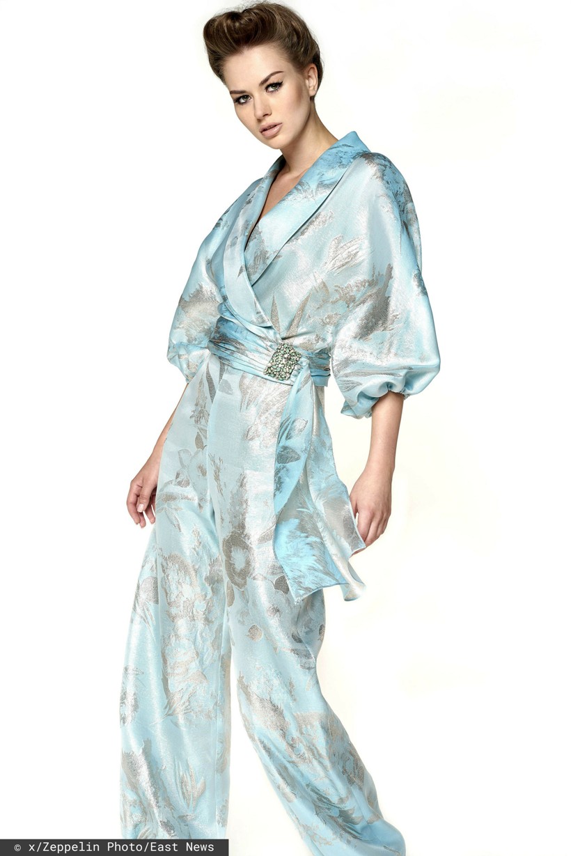 Wzorzysty kombinezon Reem Acra